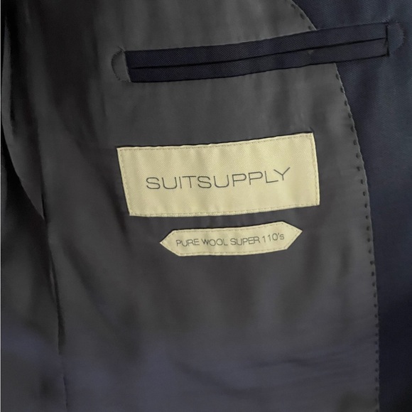 Suitsupply Napoli Mid-Blue Suit in VBC Wool (40L, 32” Waist / 32” Inseam) - Picture 8 of 12